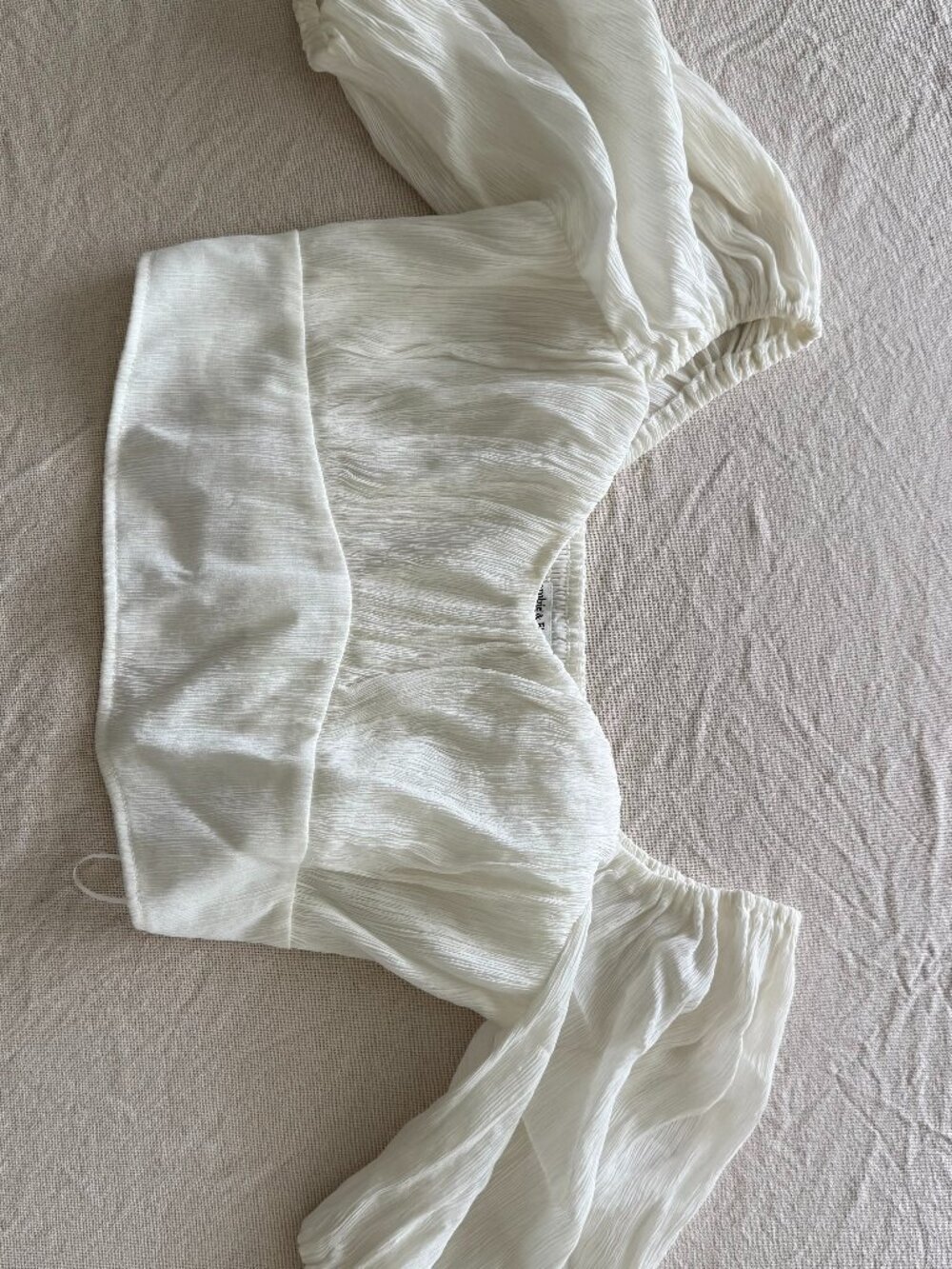 Abercrombie Gauzy Crop Top